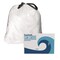 Boardwalk 13 Gallon 24 in. x 28 in. Drawstring Kitchen Bags - White (50 Bags/Roll, 2 Rolls/Carton)